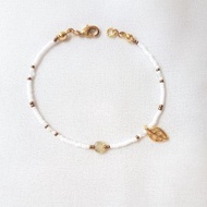 晨曦草露 ‧ 捷克珠 水晶 串珠 細手環