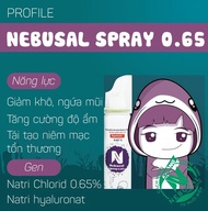 Nebusal Spray - Dung dịch nước biển xịt vệ sinh mũi nghẹt mũi sổ mũi (Đẳng trương/húng chanh/ưu trươ