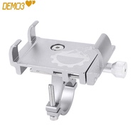[DEMO3] Bicycle Phone Mount, Aluminium Alloy Adjustable Motorcycle Phone Mount, Durable Shockproof A