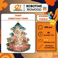 (Ready Stock) Robolife Rowood Christmas Town Wooden Jigsaw Puzzle TA007