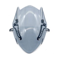 เหมาะสำหรับรถซูซูกิ GSXS750 GSX-S750 2017-2020 2021กระจกบังลม2022พร้อมตัวยึด GSX อุปกรณ์เสริมมอเตอร์