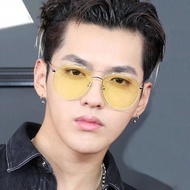 Classic Aviation Metal Frame Retro Sunglasses UV Resistant Men's Driving Fishing Glasses