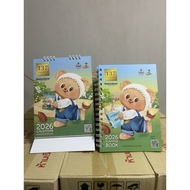 Premium Butter Bear 137 Almond Milk Diary Calendar Pen Notebook