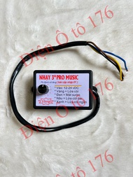 Nhại còi nhại kèn 3+pro music 8 tiếng dùng cho kèn điện kèn hơi. Điện 12v và 24v dùng chung
