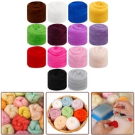 Wool Fibre 10g 18.5-26um Diverse Styles Felting Handmade For Needle Pure Colors
