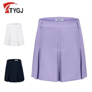 Women High Waist Double Layer Pleated Skirt Sports Golf Tennis Skirts Gym Fitness Running Yoga Soft Short Athletic Workout Skort