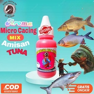 Biang Essen Murni Wangi Amis Micro Cacing mix TUNA gacor bangor untuk Ikan Mas totalan/ babon cocok