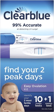 Clearblue Ovulation Complete Starter Kit, 10 Ovulation Tests and 1 Pregnancy Test