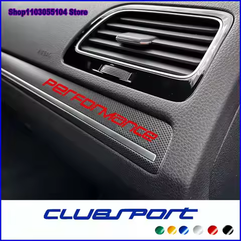 2pcs Performance Clubsport Car Window Car Interior Sticker For VW Golf6 Golf3 Golf4 MK6 MK7 MK5 MK4