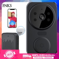 [Ready stock]  Wireless Doorbell with Two-way Intercom Smartphone Doorbell Wireless Video Doorbell Camera with Night Vision and Real-time Monitoring for Home Security Wifi Remote