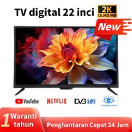 Digital TV 22/24/32 Inci Built-in DVB-T2 MYTV Kecil Murah TV 32 inch Smart TV Led DTV Bluetooth