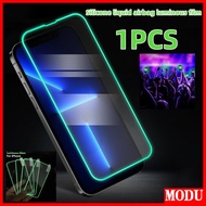 Luminous Tempered Glass For iPhone 15 14 13 12 11 Pro Max X XS XR MAX 8 7 6 6S Plus Fluorescent Scre