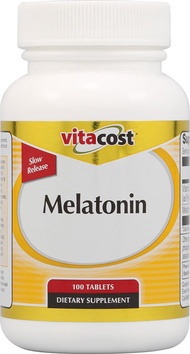 Vitacost Melatonin Time Release 5 mg Plus B6-100 Tablets