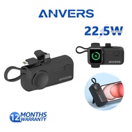 Anvers Mini Powerbank 5000mAh 22.5W Fast Charging Power Bank Portbale Charger for Apple Watch A01