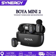BOYA mini 2 Wireless Lavalier Microphone AI Noise Cancelling Microphone iP Android PC
