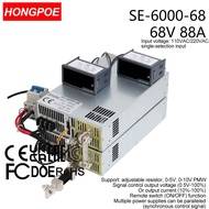 0-68V 88A 6000W Adjustable Power Supply AC-DC 0-5V 0-10V PLC PMW Signal Control Transformer, suitabl