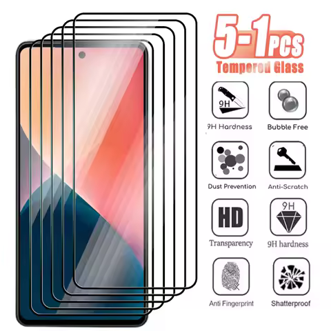 5-1Pcs Tempered Glass For Samsung Galaxy A02 A12 A22 A32 A42 A52 A72 4G 5G Screen Protector Film on 