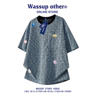 Floral Embroidery Streetwear T-shirt