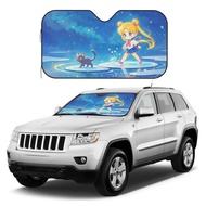 Sailor Moon Car Sun Visor Sunshade Windshield Sunscreen Car UV Protection Heat Insulation Cover Dash
