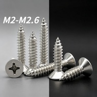 304 Stainless Steel Self-Tapping Screw Phillips Countersunk Head Screw Flat Head Self-Tapping Screw 
