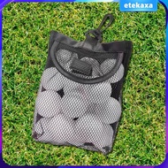 [Etekaxa] Golf Ball Holder with Hook Small Golf Ball Pouch Mesh Bag Net Bag for