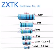 10PCS 3W Metal Film Resistor 1% 1K-910K 1M-10M Ohm 1K 2K 3K 10K 100K 200K 300K 560K 1M 2M 3M resisto