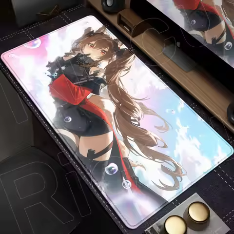XXL HD Printing Arknights Endfield Gilberta Game Mouse Pad Rug Non-slip Rubber Gamer Computer Mats D