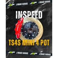 INSPEED TS4S Mini 4 Pot Brake Kit 286/302/330mm