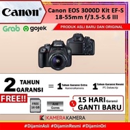 Canon EOS 3000D Kit EF-S 18-55mm III DSLR Camera Canon 3000D - Garansi Resmi Datascrip 1th + Screen 