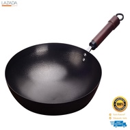 กระทะเหล็กพร้อมด้ามจับ KASSA HOME รุ่น YF-PAN17 ขนาด 34 ซม. สีดำ $$$$$$$$$$ "โปรโมชั่น" $$$$$$$$