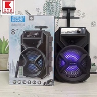 [KTX-1340] Wireless Portable Bluetooth Speaker With Led Light [Support Mic]