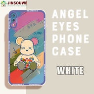 Jinsouwe เคส Vivov11 V11เคสสำหรับ Vivo โทรศัพท์สำหรับเด็กหญิงเด็กชายการ์ตูน "XX" เคสหมีฝาหลังยางนิ่ม