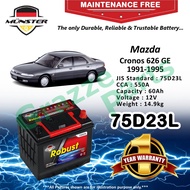 Münster Robust MF CMF 75D23 | 75D23L (60AH) Car Battery Bateri Kereta for Mazda Cronos 626 GE V6 24V