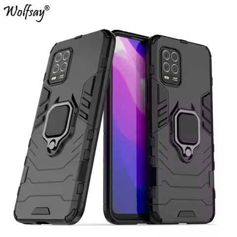 For Xiaomi Mi 10 Lite 5G Case Armor Magnetic Stand Full Cover For Xiaomi Mi 10 Lite Case For Xiaomi 