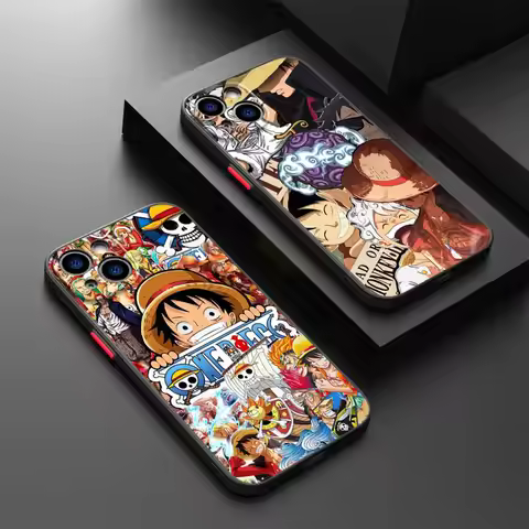 Case for iPhone 15 11 Pro Max 11 12 Mini 16e 13 XS 14 XR 16 Soft shell Anime One Pieces