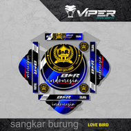 Stiker Tebok Decal Sangkar Burung Batman Lovebird Pleci BNR INDONESIA BIRD Variasi