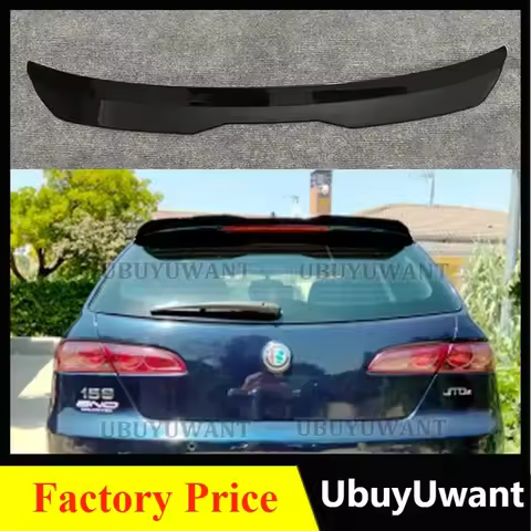 Mini Spoiler For Alfa Romeo 159 Sportwagon 2005-2011 Glossy Black Universal Spoiler REAR ROOF WING F