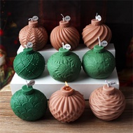 3D Bell Ball Pattern 3D Bell Ball Pattern Spherical Candle Silicone Mold Christmas Lights Ball Shape Aroma Epoxy Resin Mold Soap Candle Making Christmas Home Decorations Silicone Mold Candle Making Mold Resin Mold Christmas Decorations