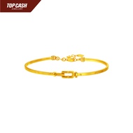 Top Cash Jewellery 999 Gold Love Link Bangle