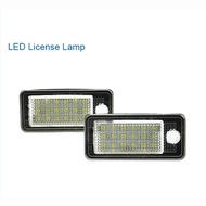 Car LED License Light For Audi A5 Cabrio/Cabriolet Q7 09~ A8/S8 D3(4E) (PR-6V2) 03~08 LED Number Pla