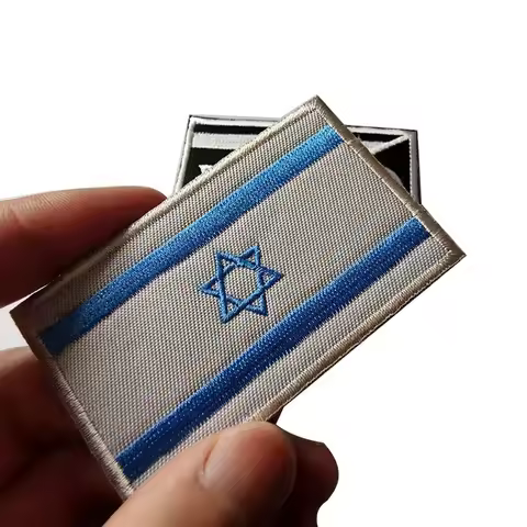 2pcs Israelites Flag Patch Hook and Loop Tactical Military Israel Army Uniform Emblems Israel Patche