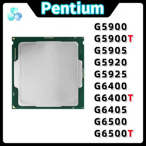 Pentium CPU G5900 G5900T G5905 G5920 G5925 G6400 G6400T G6405 G6500 G6500T LGA1151 Desktop Processor