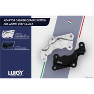 Vespa Matic Sprint Primavera Front Caliper Caliper Adapter 2 Piston Abs 220mm Luigy