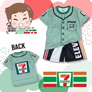 (7-11#1) เสื้อผ้าเด็ก ชุดเด็กแฟชั่น ชุดอาชีพเด็ก ชุดเด็กลายการ์ตูน เนื้อผ้าไมโครเกรดA เสื้อแขนสั้น+ก