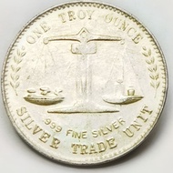 TERMURAH Uang Coin One Troy 999 Fine Silver
