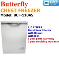 BUTTERFLY -  110L Chest Freezer, BCF-110AS