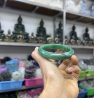 กำไลหินอเวนเจอรีน ท้องปลิง | Premium Grade  Green Aventurine  Quartz Bangle Size 51-59