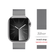 สายสายใส่ข้อมือสำหรับ Ultra2 Apple สายนาฬิกาสาย45มม. 44มม. 41มม. 40มม. 42มม. 38มม. สมาร์ทวอท์ชสายนาฬิกานาฬิกาข้อมือสายสเตนเลสสายนาฬิกาโลหะสำหรับ Apple Watch Ultra2 Ultra Series 9 8 7 6 5 4 3 Se