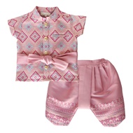 Thai Outfits Boy 2Pc ชุดไทยเด็กชาย มัดหมี่ 9/12M-10/12Y (Link 26)