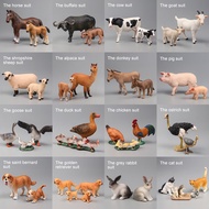 Farm Simulation Poultry Animals Set Cow Sheep Hen Figurines Farm Zoo Action Figures Educational Toys
